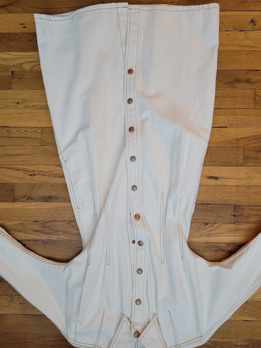 Tory Burch Ivory Long Sleeve Button-Front Maxi Dress Size 0